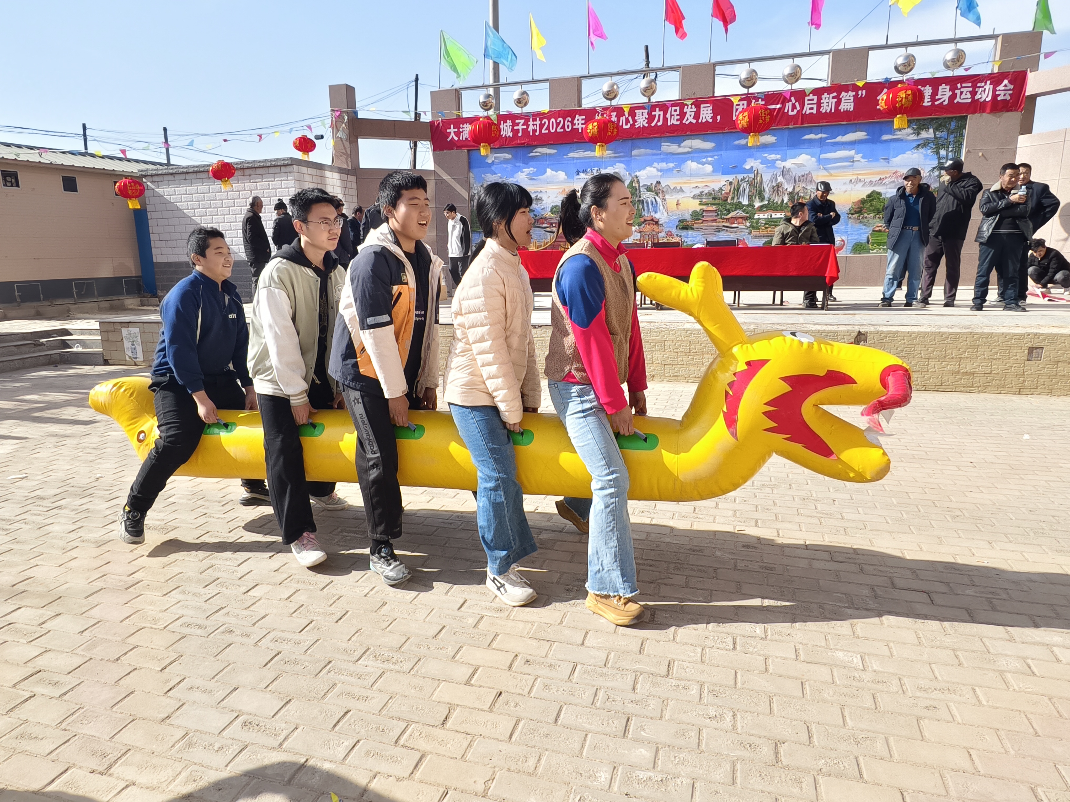 甘州区大满镇：“村运会”火热开赛 健身送福年味浓(图3)